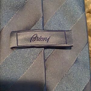 Brioni silk blue tie